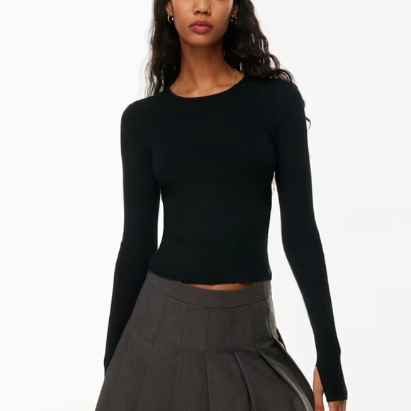 NWT Aritzia SUNDAY BEST Blanca Sweater Scarab Green M - Picture 2 of 4